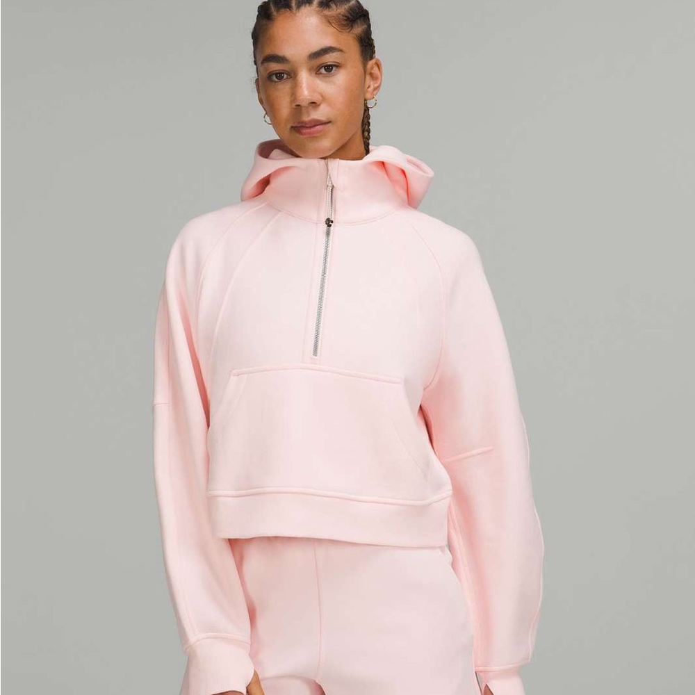 NWT Lululemon Scuba Oversized Half-Zip Hoodie XS/S strawberry milkshake